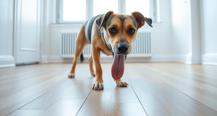 Dlaczego pies liże podłogę
