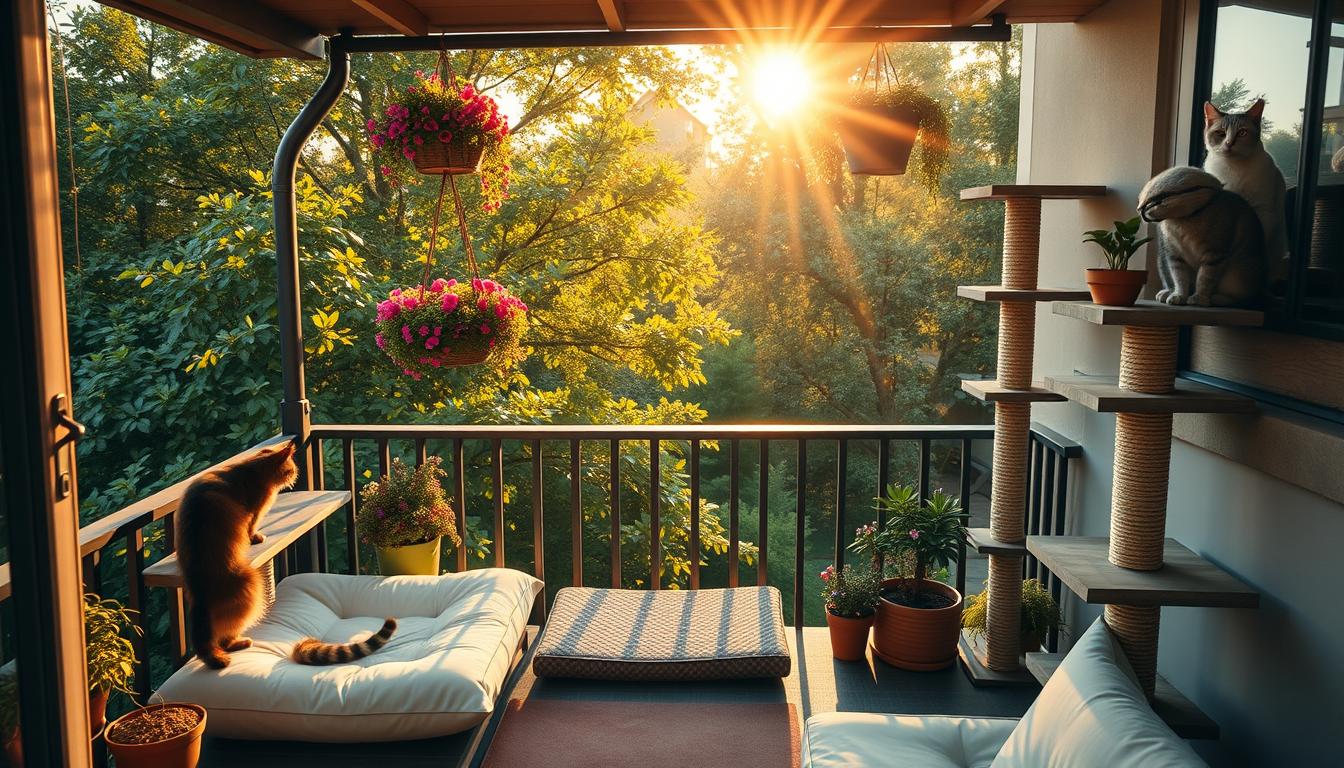 Jak urządzić balkon dla kota