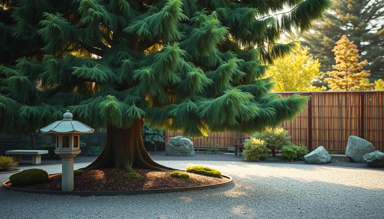 sośnica japońska w ogrodzie