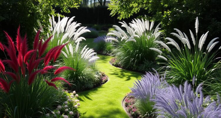 Aranżacje ogrodu z trawami ozdobnymi