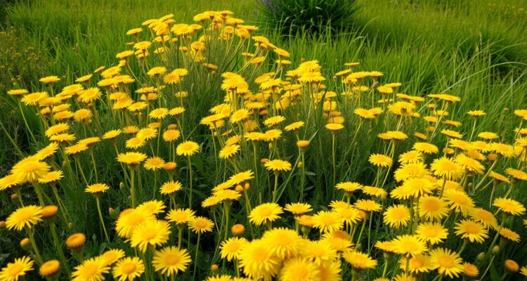 Chwasty żółte kwiaty