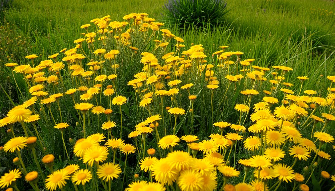 Chwasty żółte kwiaty