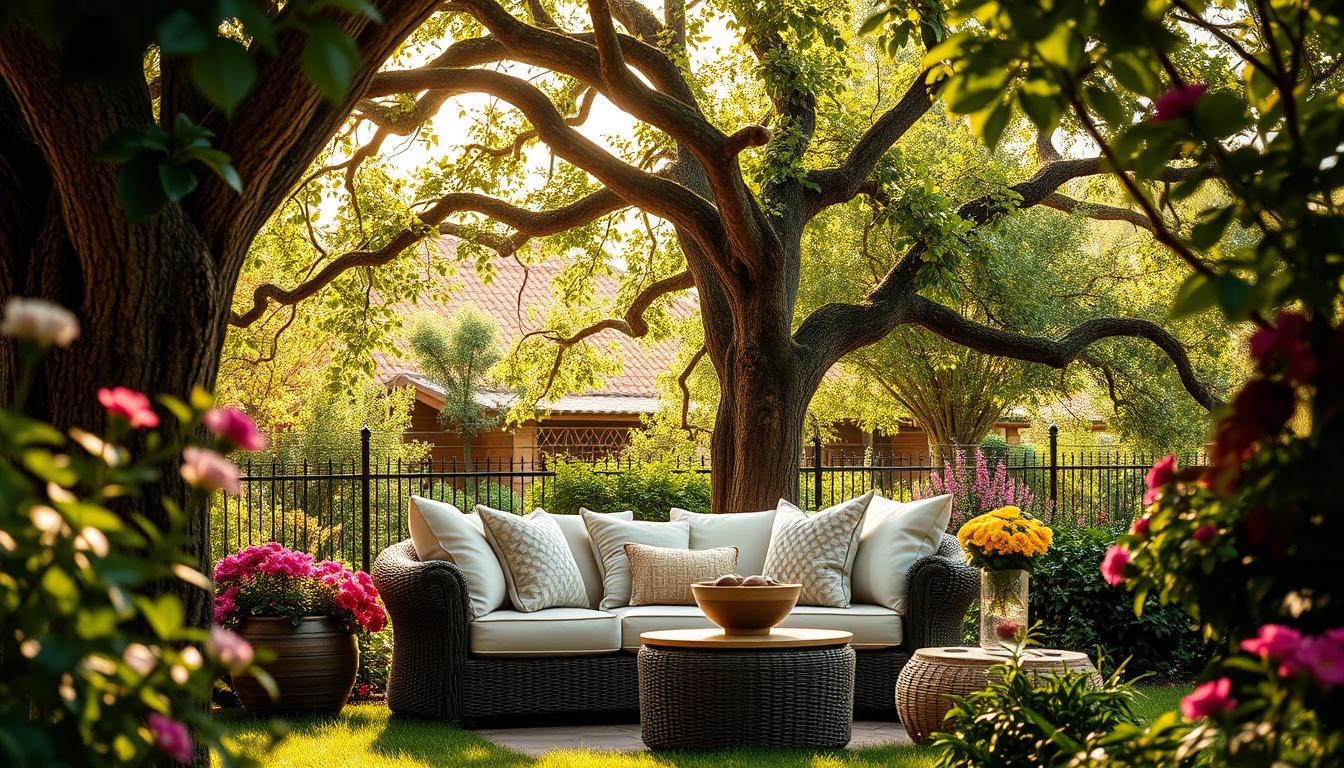 Kącik wypoczynkowy w ogrodzie