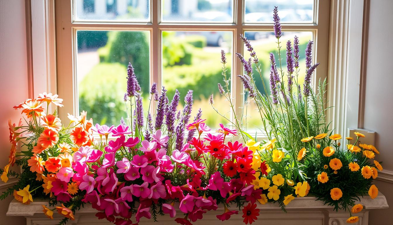 Kwiaty na słoneczny parapet zewnętrzny