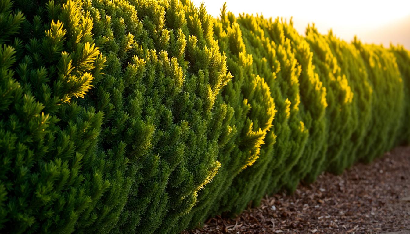 Świerkowy żywopłot