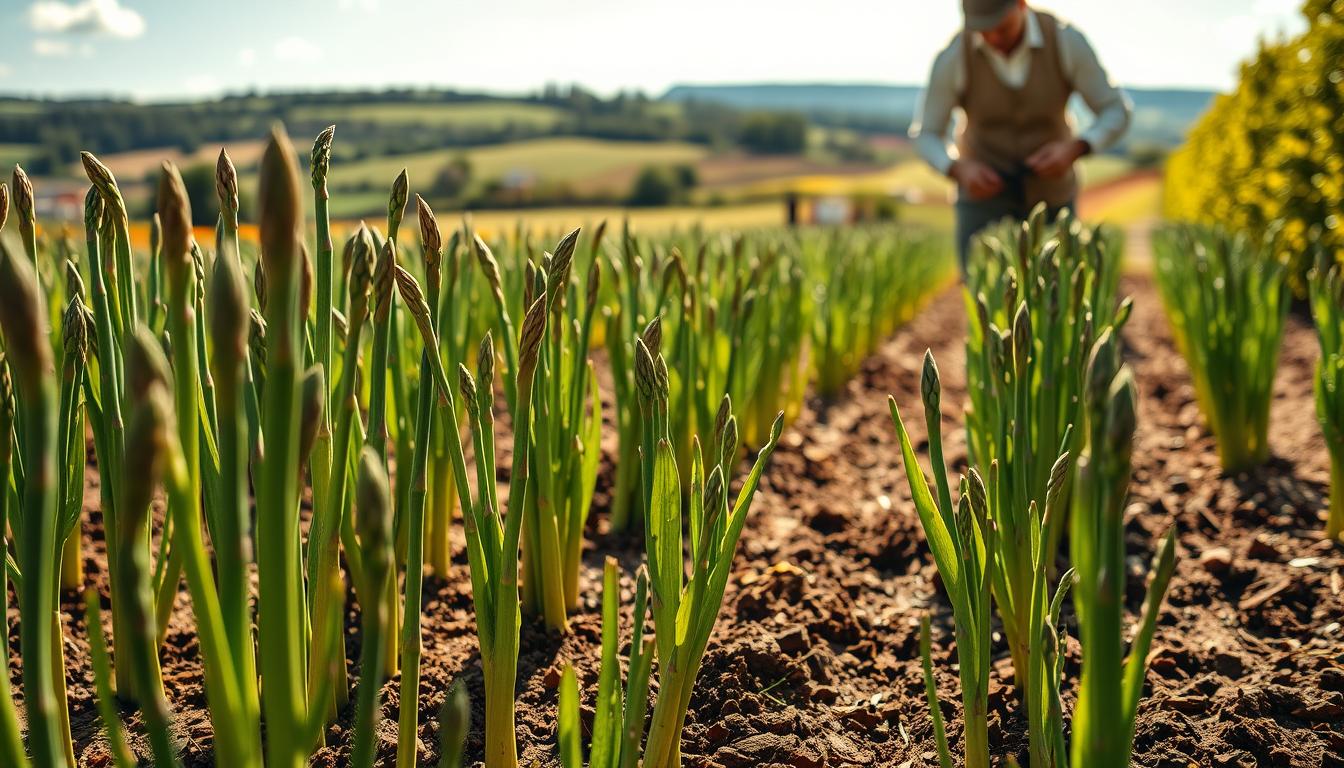 Szparagi w ogrodzie