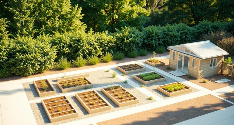 Zagospodarowanie działki ROD